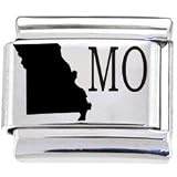 Body Candy Italian Charms Laser Abbreviated - MISSOURI