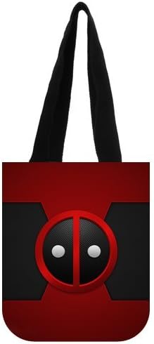 Custom Deadpool Reusable Shopping Bag Travel Tote Bags Cotton Canvas Bag (Two Sides Printing)