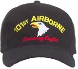 101st AIRBORNE - Military Supreme Low Profile Embroidered Insignia Cap / Baseball Style Cap
