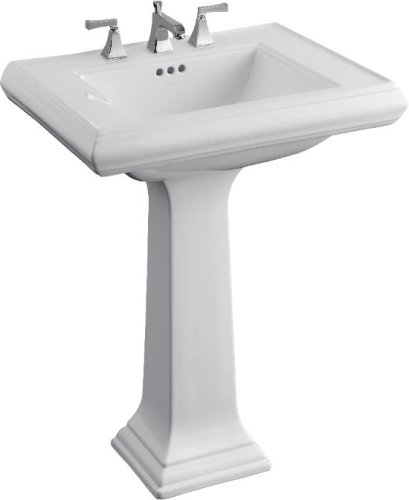 Bathroom Sink Pedestal by Kohler - K-2258-4 in Biscuit Satin