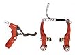 Promax 197NC BMX V-Type Brake Set Rear, 95mm Arms Black/Red