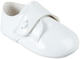 White Patent Shoes for Baby Boy 3-6 Months 3.75" Insole