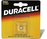 Duracell D364BPK Watch / Electronic Battery, 1.5 Volt Silver Oxide