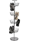 Household Essentials 2134 Chrome Revolving 4-Tier Shoe Tree
