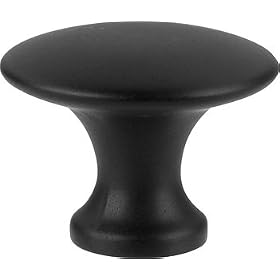 Matte Black Sleek Cabinet Knob by Comtrad