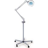 Esthology Premium Magnifying Floor Lamp 5 Diopter w/ Rolling Base