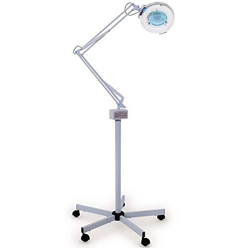 Esthology facial magnifying lamp 5 diopter with rolling…