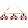 Indiana Hoosiers Executive 3 Light Game Table Lamp