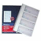 Spiralbound Money/Rent Receipt Book