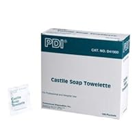 Castile soap towelette, ph balanced w/2% coconut oil soap, 100 per box