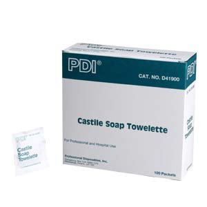 Castile soap towelette ph balanced w 2 coconut oil soap 100 per boxB005MRO3SQ