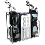 JG Hickory Brushed Nickel Steel Rack with Locking Door