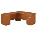 Office Products : Bush Furniture Milano Left L-Desk 72-Inch Full Ped, Golden Anigre