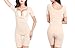 Women's Seamless Full Body Shaper Thigh Slimmer Firm Control Shapewear Bodysuit XXLNude Short Sleeve