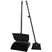 Winware Lobby Dustpan & Broom Tough polypropylene construction lobby dustpan and broom, ideal for general maintenance during busy periods or in high traffic areas where it's not feasible to sweep whole floor such as hotel lobbies, reception areas etc. Long handle dustpan Features cover to prevent contents falling out.