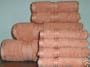 Luxury Egyptian Cotton 6 Pcs Towel Set Terracotta