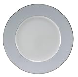 Nikko Ceramics Blue Ocean Pearl 10-3/4-Inch Dinner Plate