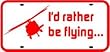 HELICOPTER LICENSE PLATE sign *st plane