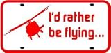 HELICOPTER LICENSE PLATE sign *st plane