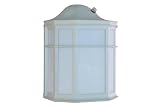 Precision Products Plus 79581-PPP White Lantern with Photo Cell and one 18-Watt Compact Fluorescent Light Lamp, Energy Star Rated