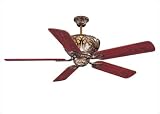 Savoy House 52435MO22 The Tampico Burnished Gold Traditional Ceiling Fan 52 Blade Span