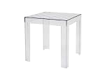 Baxton Studio Parq Clear Acrylic Modern End Table