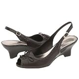 Etienne Aigner 'Isadora' Black Suede Slingback wedge by Etienne Aigner