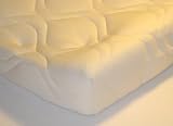 Quilted Contoured Changing Table Pad Cover - Ivory - Made In USA