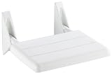 Wenko 17937100 Duschklappsitz Secura - 120 kg Tragkraft, Kunststoff, 32 x 36 x 19 cm, wei&szlig;