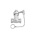 Jaclo 2222-CB - Brass Pull-Chain Valve