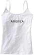 AMERICA - USA - Country Series - White Women's / Girls Camisole (Girlie / Babydoll)