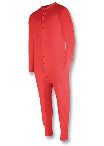 Duofold Originals - Mens Unionsuit, L-Red