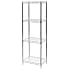 SI 12" Deep x 18" Wide Chrome Wire Shelving Unit with Four Shelves