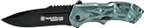 Smith and Wesson SWBLOP3B Third Generation Black Ops M.A.G.I.C. Assist Folder with Drop Point Blade, Blue Aluminum Handle and Pocket Clip