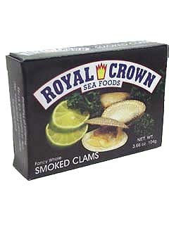 Royal Crown Smoked Clams, 3.7 oz. by Royal Crown