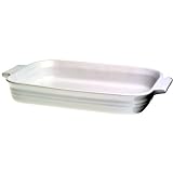 Le Creuset Stoneware 12 1 2 by 9 1 2 Inch Rectangular Baking Dish, White by Le Creuset