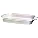 Le Creuset Stoneware 12 1/2 by 9 1/2 Inch Rectangular Baking Dish, White