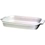 Le Creuset Stoneware 12 1/2 by 9 1/2 Inch Rectangular Baking Dish, White