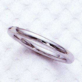 Ladies 2MM 14kt white gold wedding band