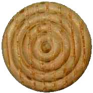OAK 1 1/16 IN Dia Rosette