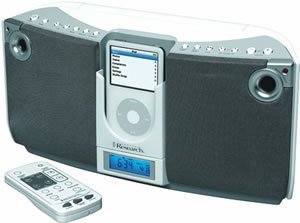 Electronics: Emerson iPod IP500 Portable Audio System   White