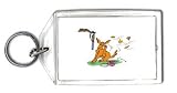 Keychain with hunting, binoculars, wildlife, scratch, dog, itch, hunter