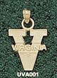 Univ Of Virginia "V" W/Virginia Charm/Pendant
