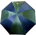 Large Dark Green and Dark Blue Two Tone Golfing, Fishing, Shopping Umbrella, 1 metre tall, spans 4 foot