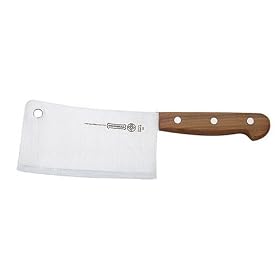 Click here to buy Mundial 2100 Series Wood 6-Inch Light Cleaver by Grupo Eberle Mundial.