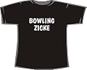 Bowling Zicke; T-Shirt schwarz