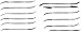 GROBET SWISS FILE RIFFLERS DIEMAKER FILE SET OF 12 CUT 2
