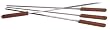 Outset QB50 Rosewood and Stainless Steel Skewers; Set of 4