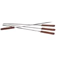 Outset QB50 Rosewood and Stainless Steel Skewers; Set of 4