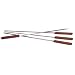 Outset QB50 Stainless-Steel Skewers with Rosewood Handles, Set of 4
